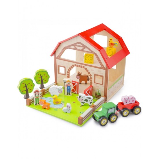 Φάρμα Ξύλινη Farm House Playset New Classic Toys CT10850