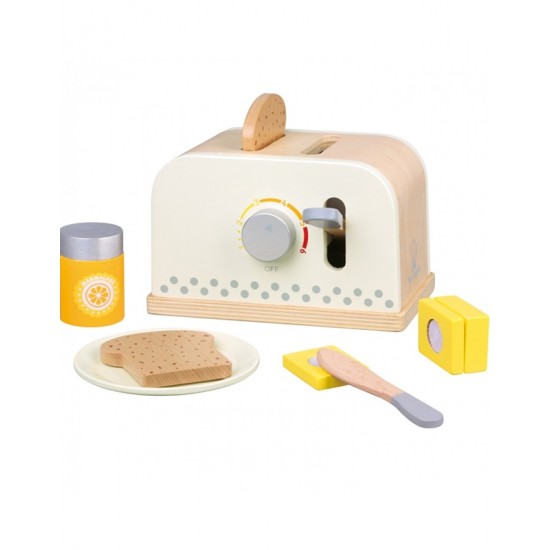 Tοστιέρα Ξύλινη Toaster Set New Classic Toys CT10706