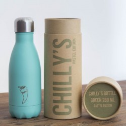 Chilly's Stainless Steel Storm Thermos 260ml (Pastel Green)