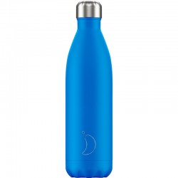 Chilly's Stainless Steel Storm Thermos 750ml (Neon Blue)