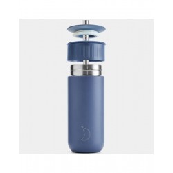 Ποτήρι Θερμός Με Καλαμάκι Chilly's Series 2 Switch Whale Blue (500 ml)
