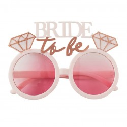 "Bride To Be" Glasses Rose Gold Party
