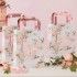 Τσάντες Δώρου "Rose Gold Foiled Floral Bride Bags" FH-211 (5 τεμάχια