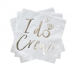 Xαρτοπετσέτες "I Do Crew" ΙD-409 33 x 33 cm (16 τεμάχια)