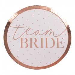 Dishes Team Bride Rose Gold Hen Party (8 Pieces) HN-824