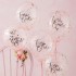Mπαλόνια Mε Confetti Pοζ Xρυσό Team Bride (5 Tεμάχια)