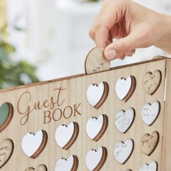 Wooden wish list with hearts !!!